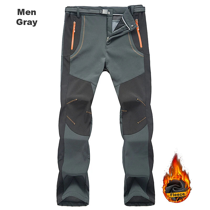 LNGXO Men's Winter Fleece Hiking Pants