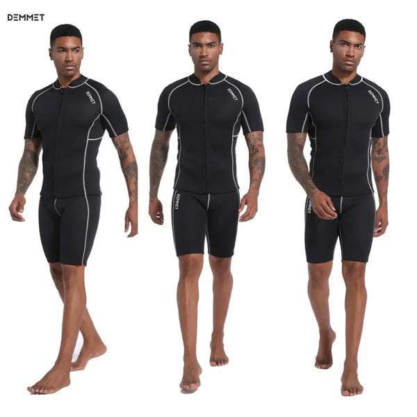 CRSC Neoprene Wetsuit 1.5/3MM Short Sleeve Dive Suit