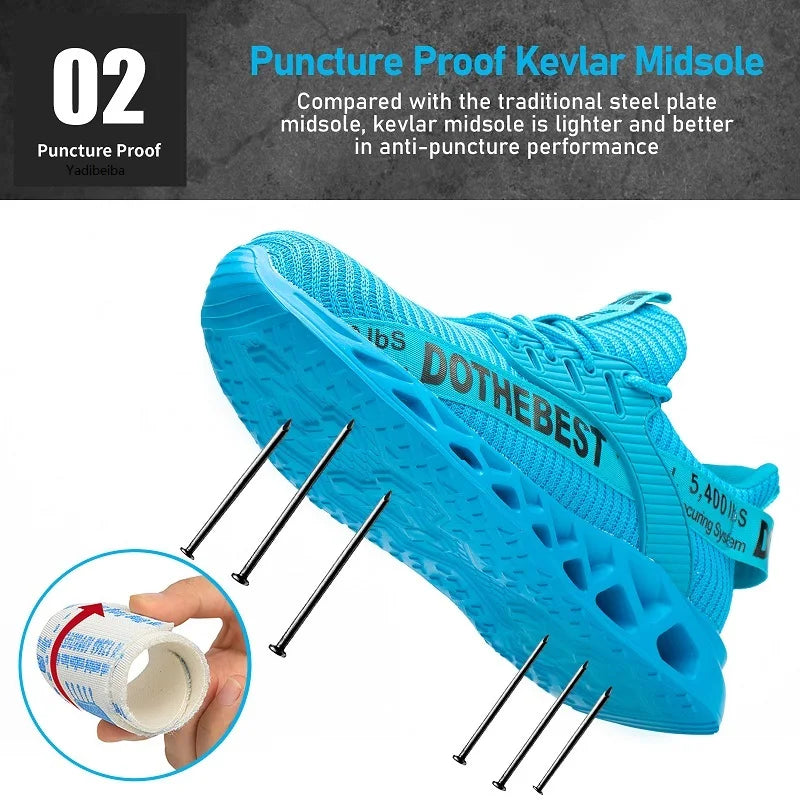 Steel Toe Lightweight Safety Work Shoes Unisex