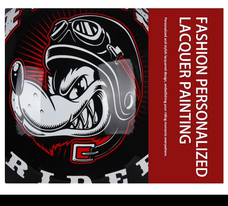 Vintage Personalized Baseball & Motorcycle Half Helmets