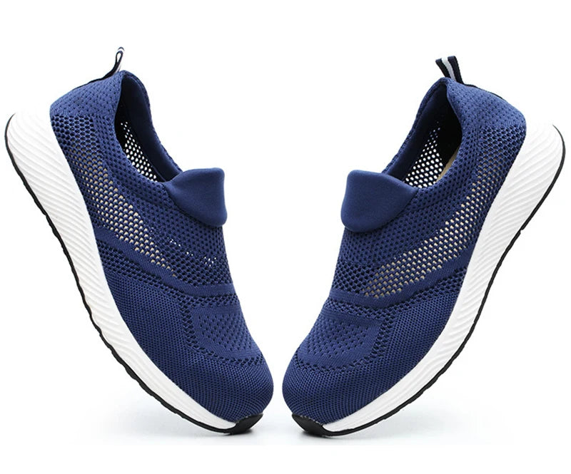 Summer Mesh Lightweight Steel Toe Work Sneakers