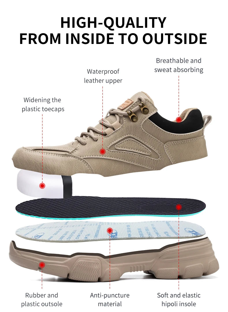 Men's Steel Toe Safety Work Shoes