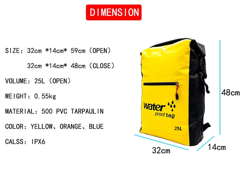 LONGHIKER Waterproof Dry Bag Backpack