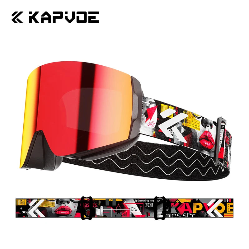 Kapvoe Photochromic Magnetic Ski Goggles UV400