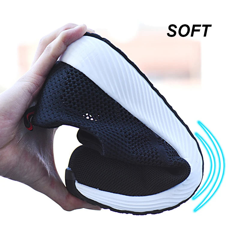 Summer Mesh Lightweight Steel Toe Work Sneakers