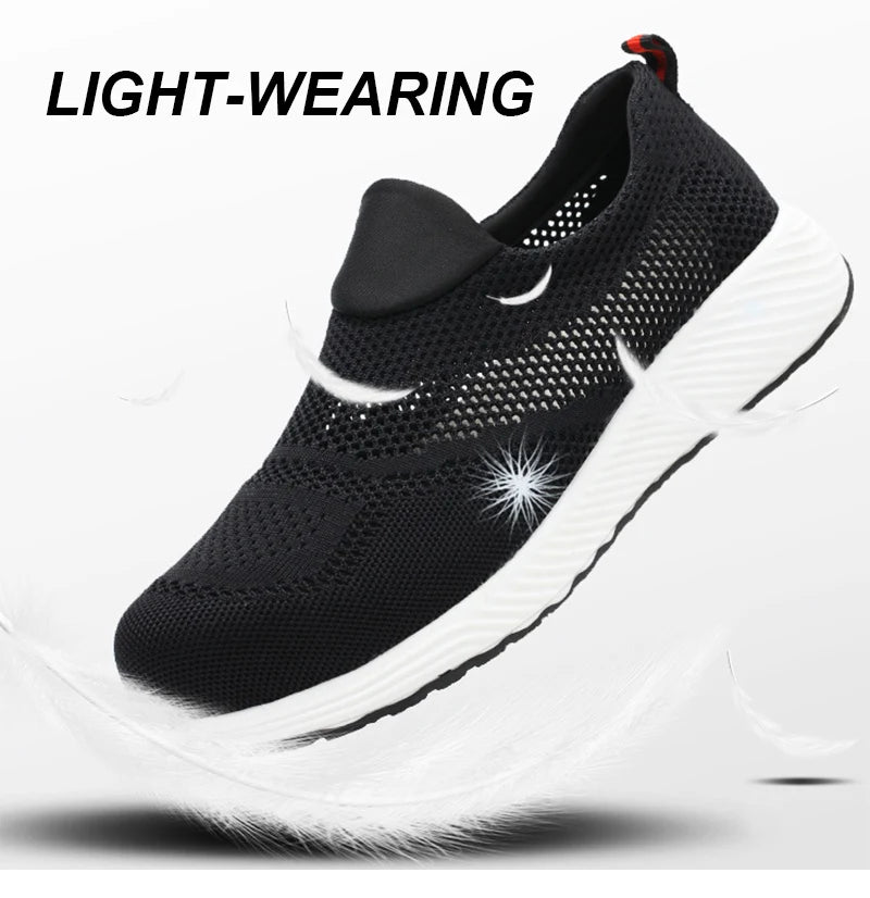 Summer Mesh Lightweight Steel Toe Work Sneakers