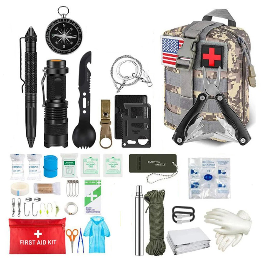 Survival First Aid Kit – Tactical Molle Emergency Gear Bag