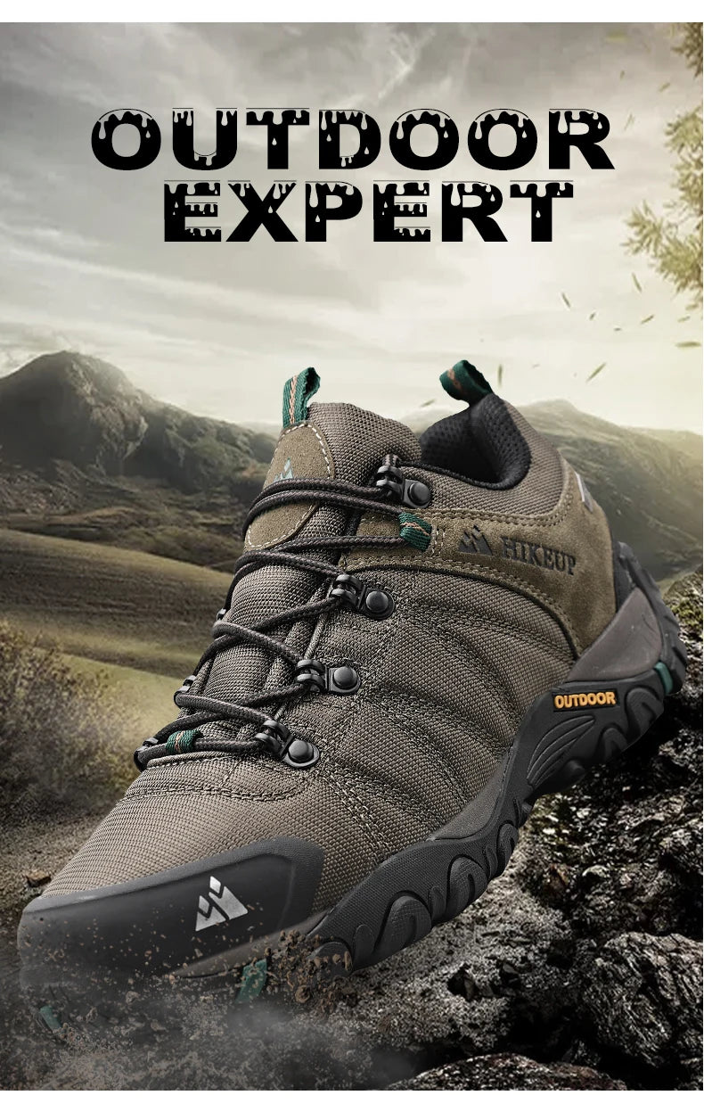HIKEUP Men's Non-Slip Hiking Shoes