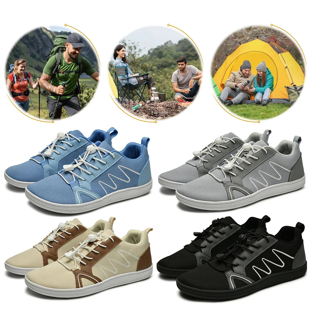 Minimalist Barefoot Non-Slip Cross Trainer Mesh Sneakers