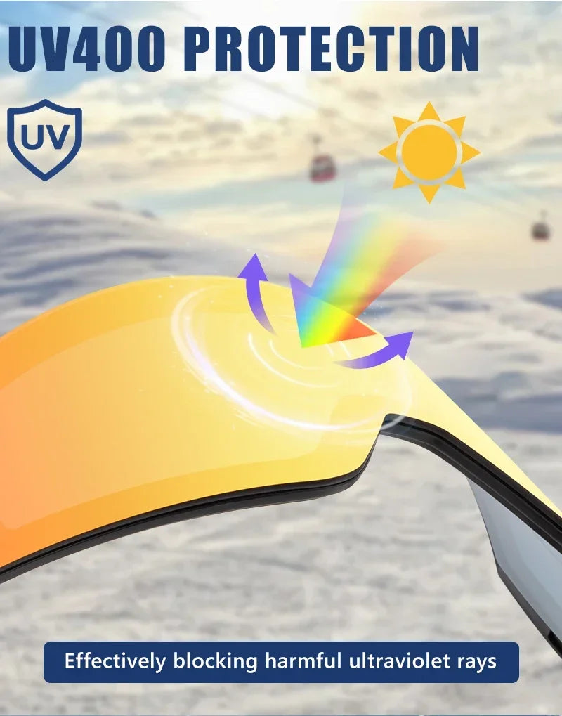 Kapvoe Photochromic Magnetic Ski Goggles UV400