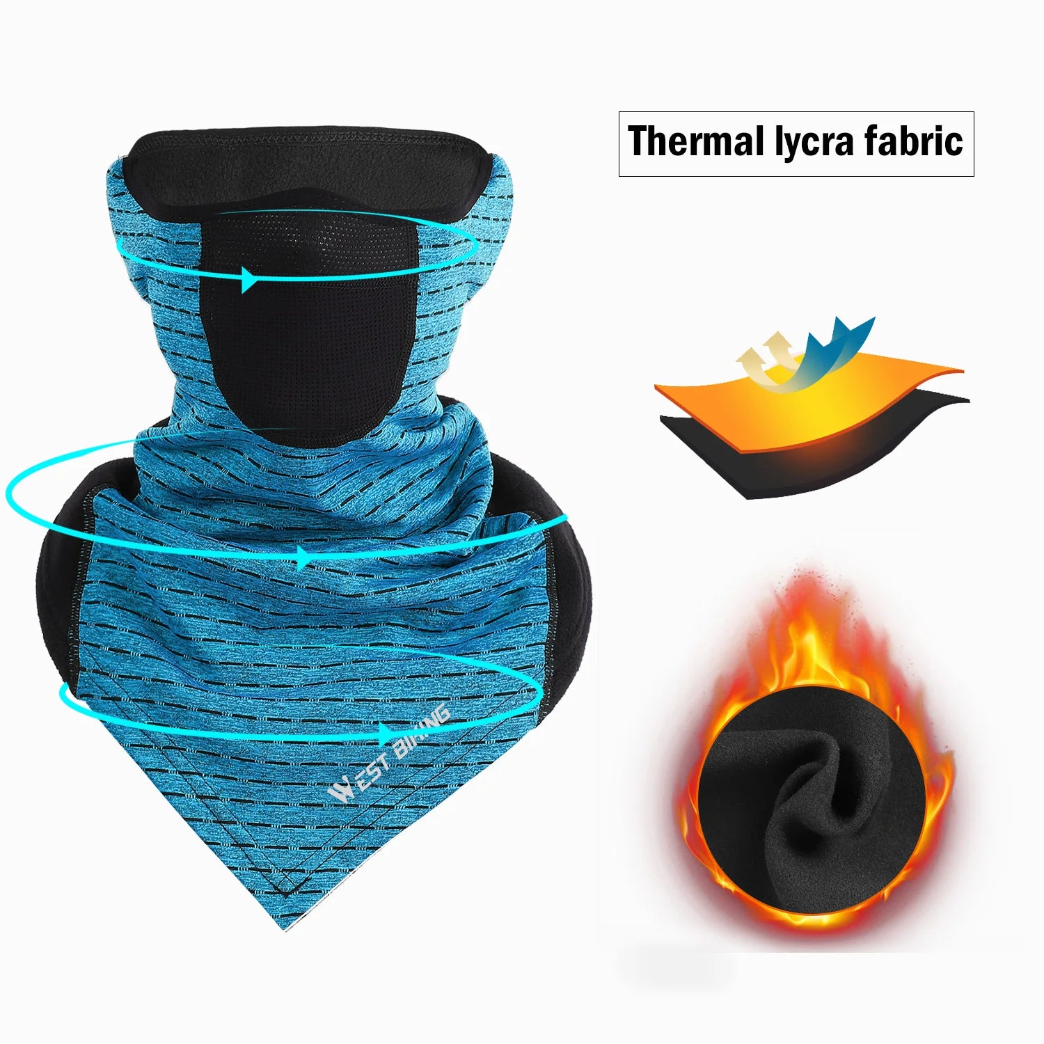 WEST BIKING Winter Windproof Thermal Neck Warmer