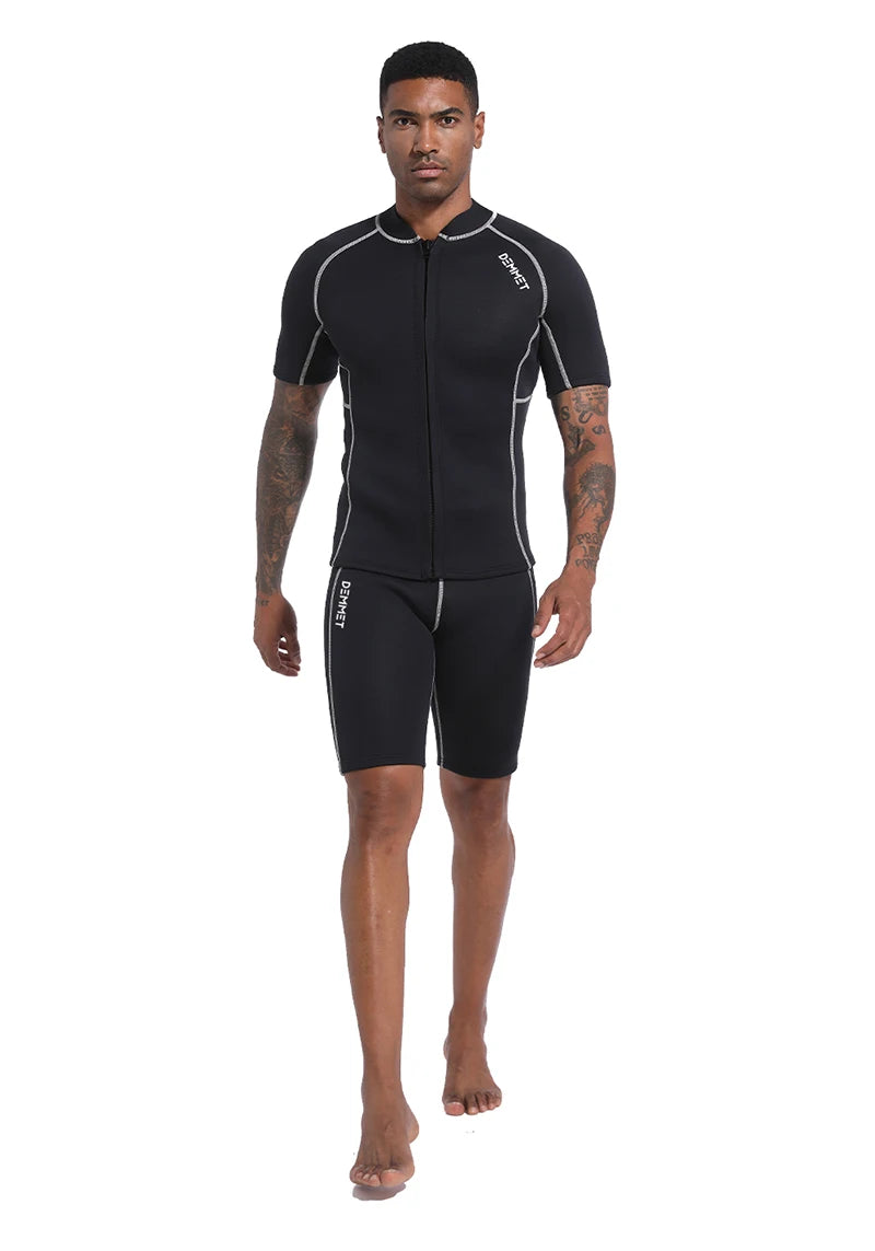 CRSC Neoprene Wetsuit 1.5/3MM Short Sleeve Dive Suit