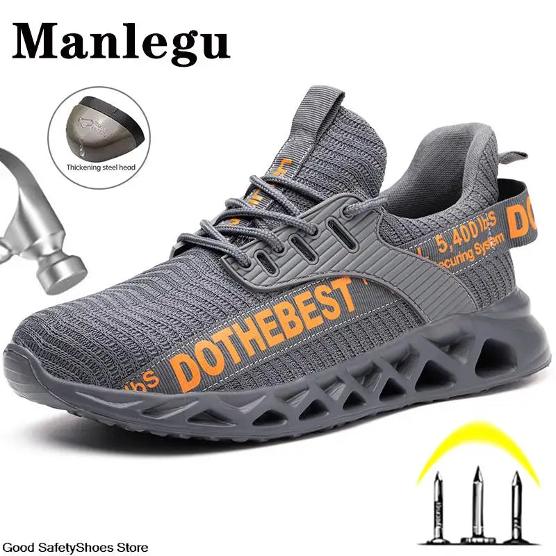 Steel Toe Lightweight Safety Work Shoes Unisex