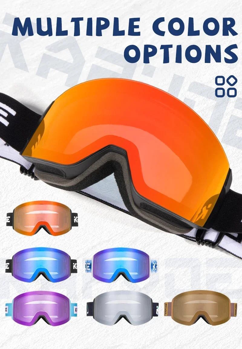 Kapvoe Photochromic Magnetic Ski Goggles UV400