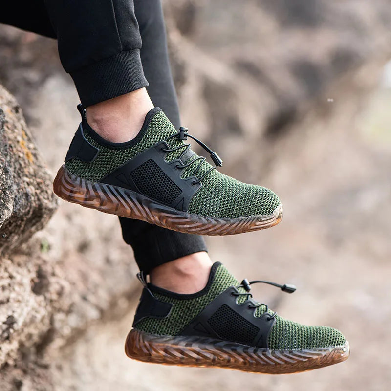 Men’s Steel Toe Lightweight Safety Work Shoes