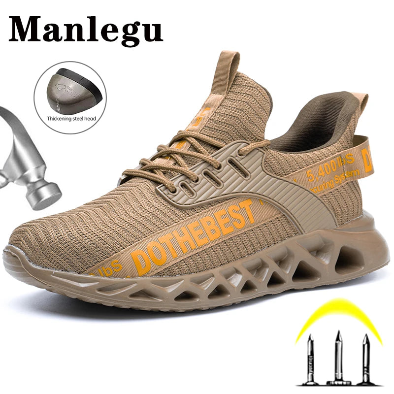 Steel Toe Lightweight Safety Work Shoes Unisex