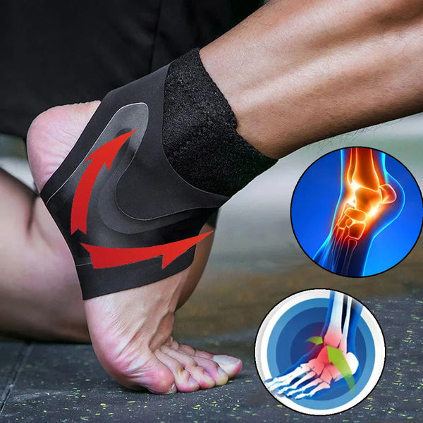 Sports Ankle Support Wrap for Sprains & Pain Relief