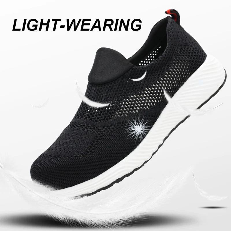 Summer Mesh Lightweight Steel Toe Work Sneakers
