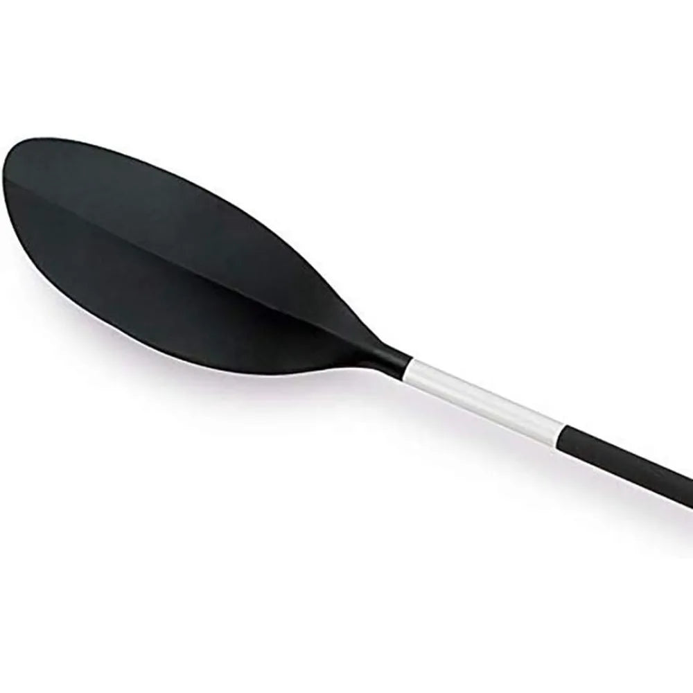 Kayak Paddle with Ribbed Spoon Blades & Adjustable Feather