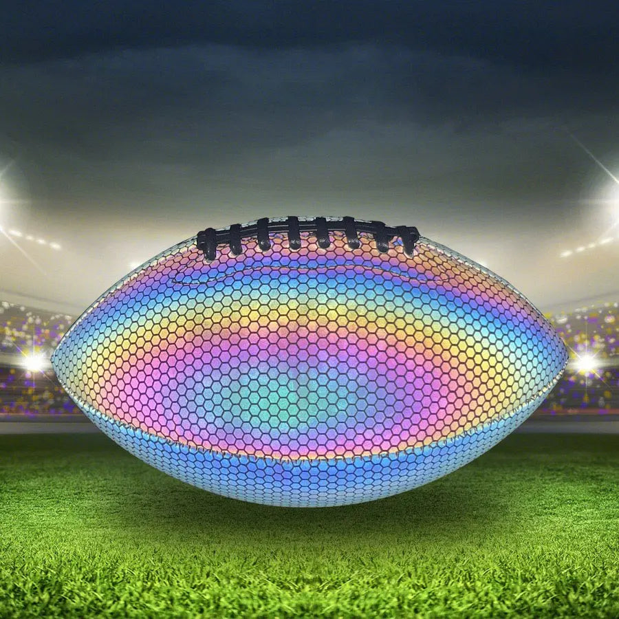 Luminous Reflective Olive Rugby Ball PU