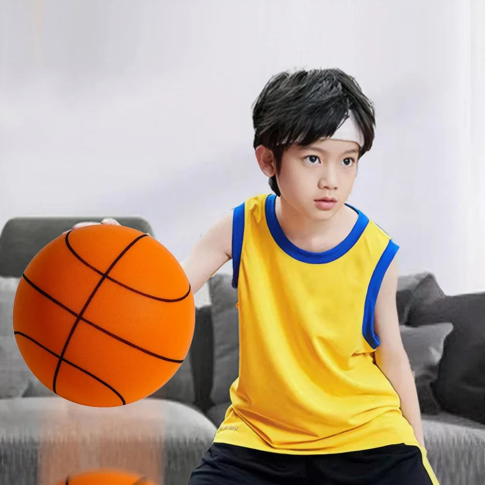21cm Easy Grip Silent Size 5 Multicolor Basketball for Kids