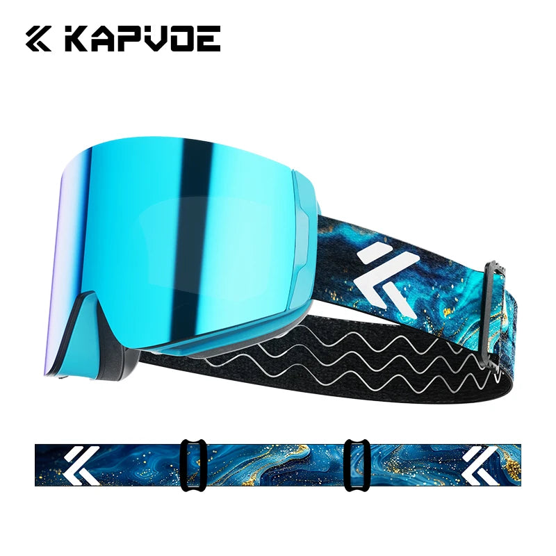 Kapvoe Photochromic Magnetic Ski Goggles UV400