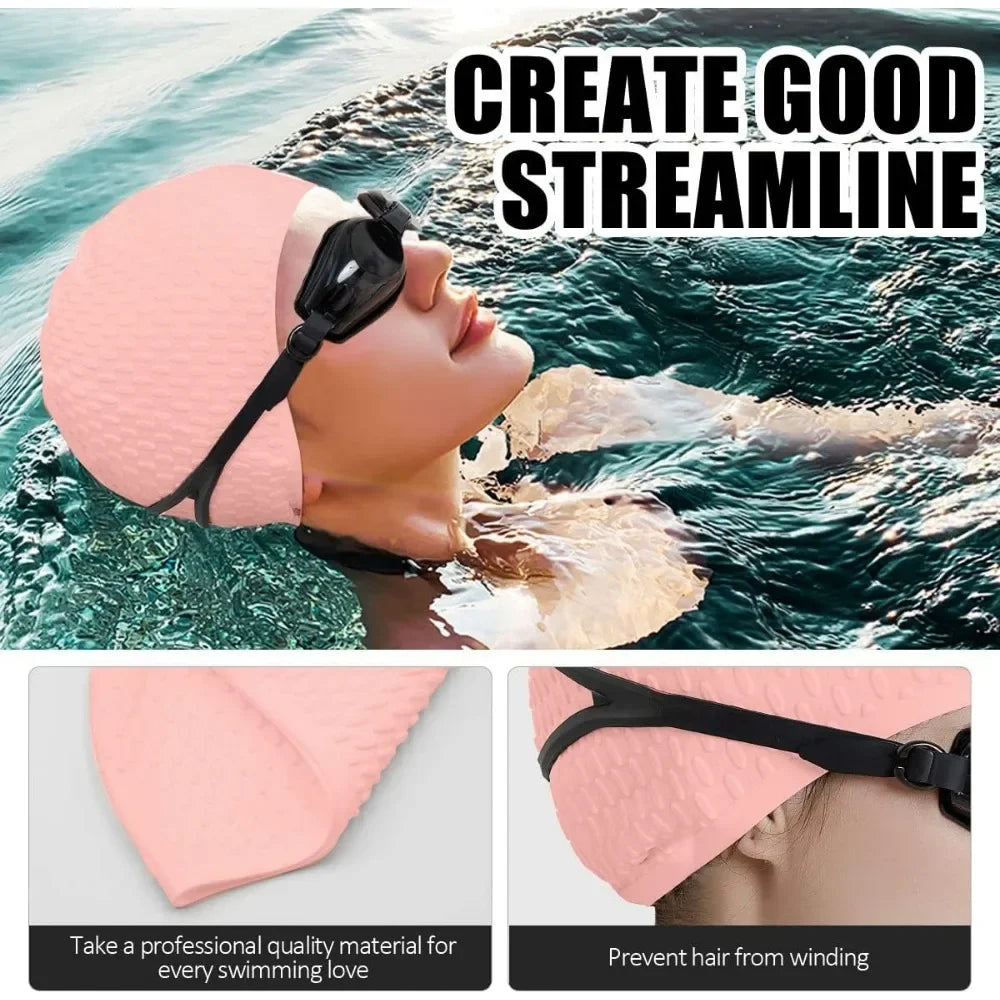 Silicone Swim Cap – Unisex Comfort Fit