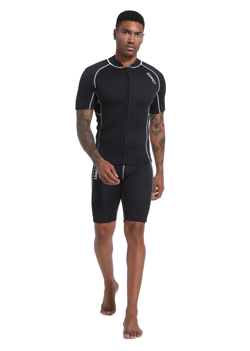 CRSC Neoprene Wetsuit 1.5/3MM Short Sleeve Dive Suit