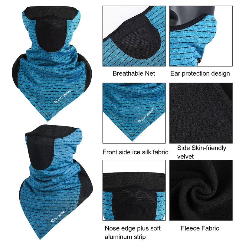 WEST BIKING Winter Windproof Thermal Neck Warmer