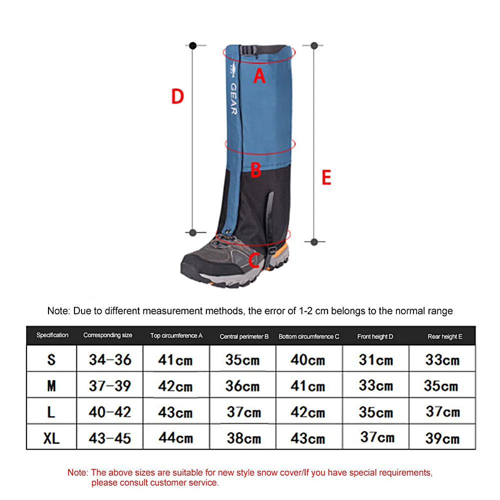 Waterproof Hiking Leg Gaiters