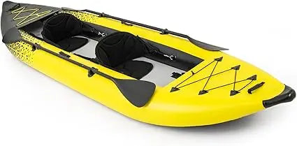 12.5 Ft Inflatable Tandem Kayak with Drop-Stitch Floor & Accessories