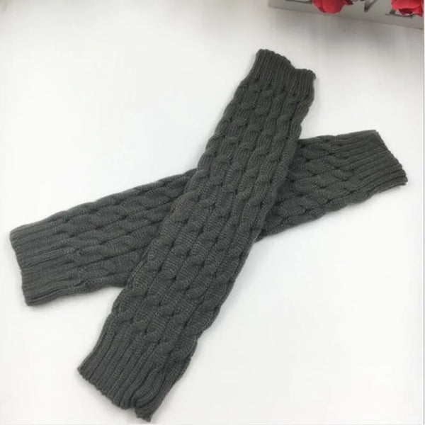 Autumn Winter Women's Kapron Legwarmers with Kneepad