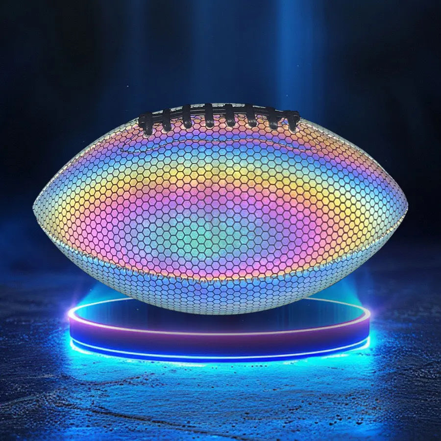 Luminous Reflective Olive Rugby Ball PU