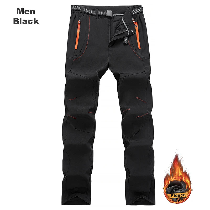 LNGXO Men's Winter Fleece Hiking Pants