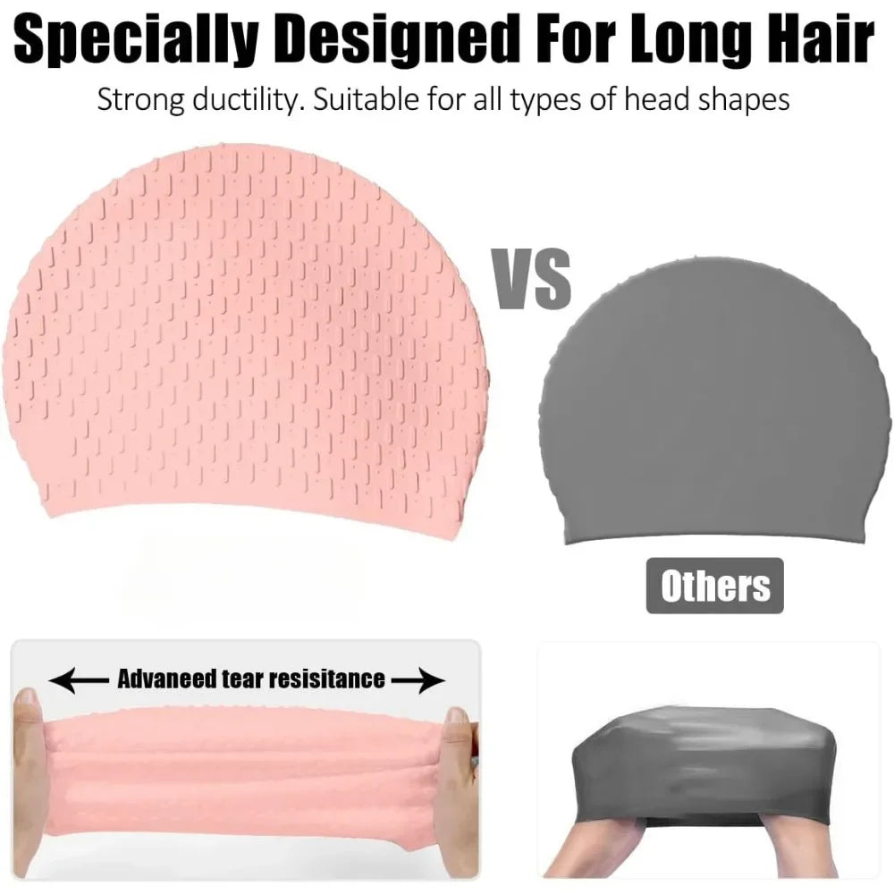 Silicone Swim Cap – Unisex Comfort Fit