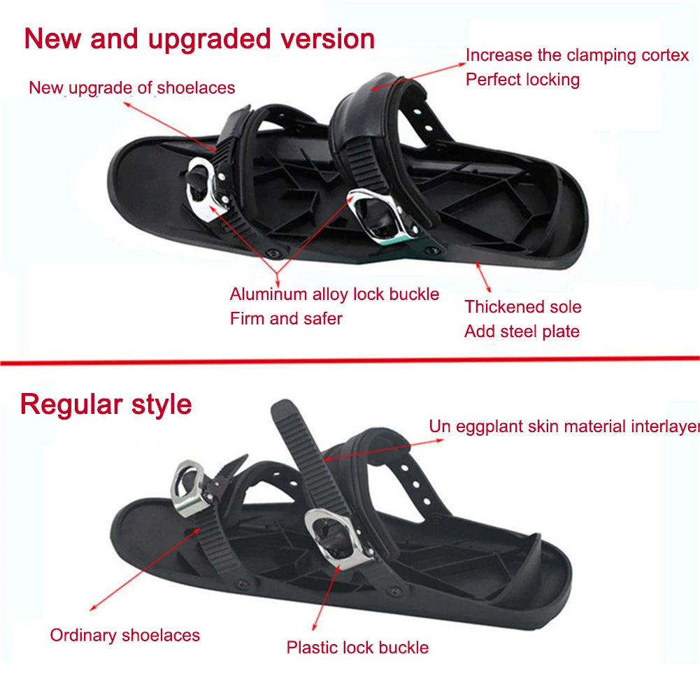 Mini Short Ski Skates – Portable Winter Skiboards