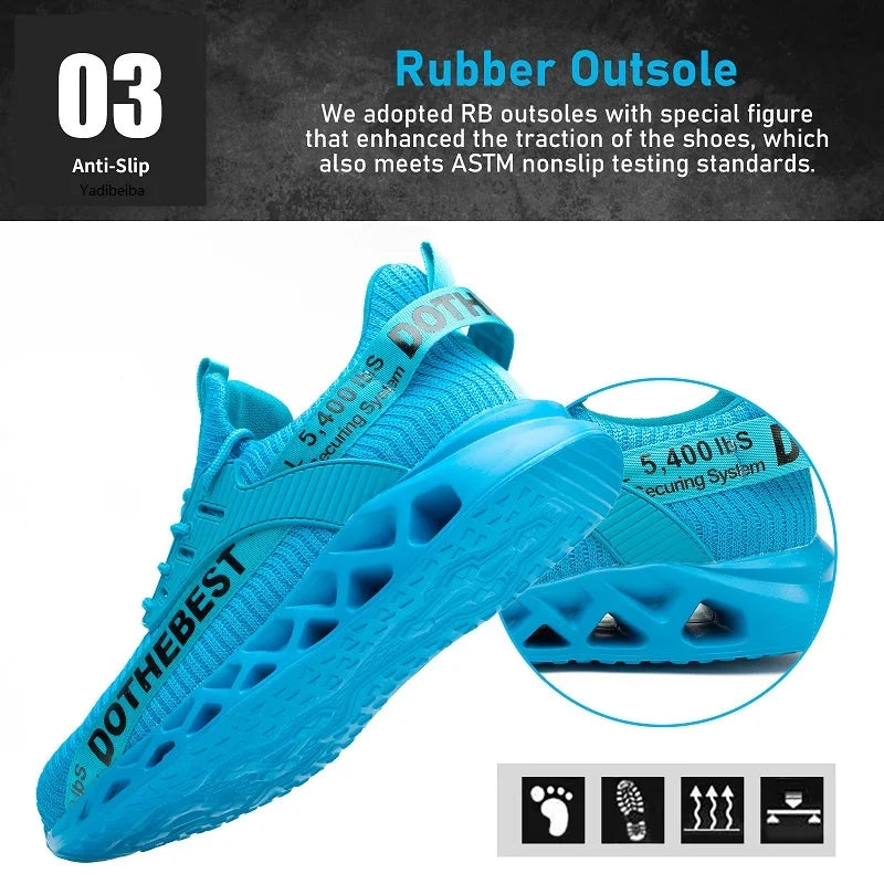 Steel Toe Lightweight Safety Work Shoes Unisex