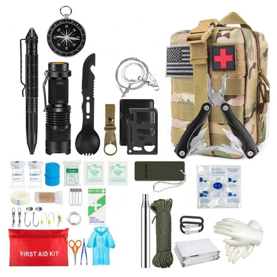 Survival First Aid Kit – Tactical Molle Emergency Gear Bag