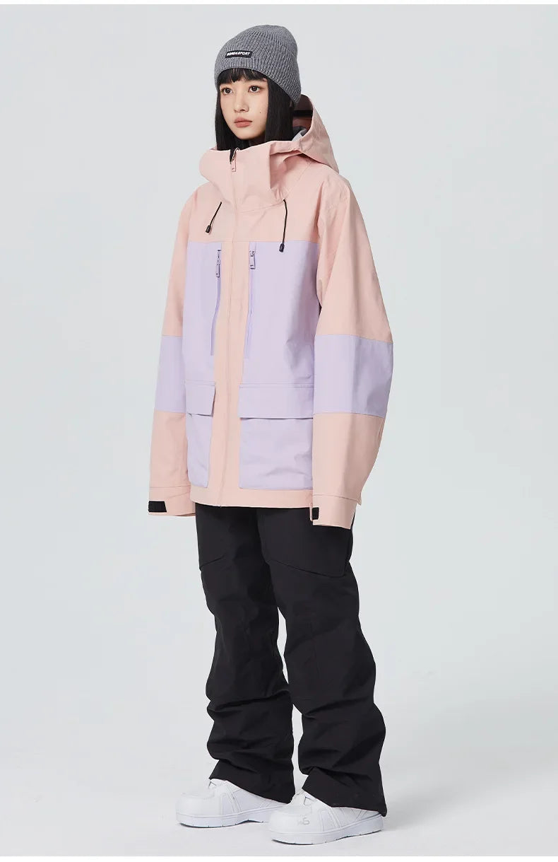 Winter Mountain Ski Jackets Waterproof Hooded Snowboard Coat