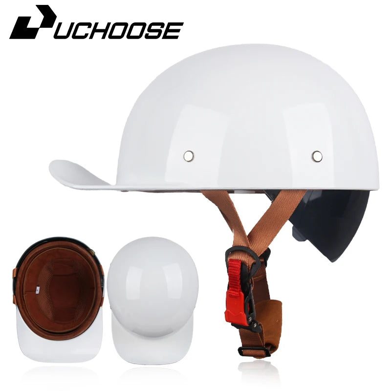 Vintage Personalized Baseball & Motorcycle Half Helmets