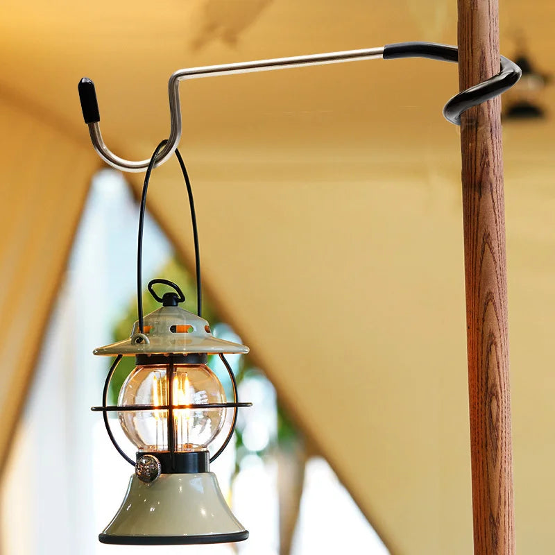 Stainless Steel Tent Pole Lamp Hanger