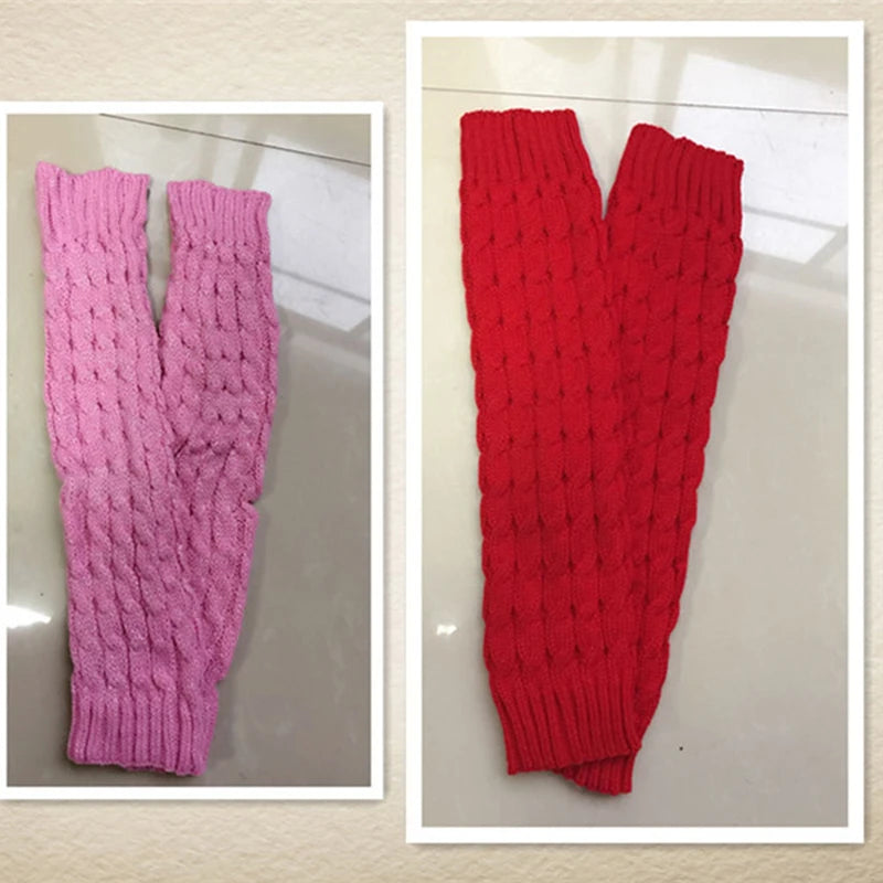 Autumn Winter Women's Kapron Legwarmers with Kneepad