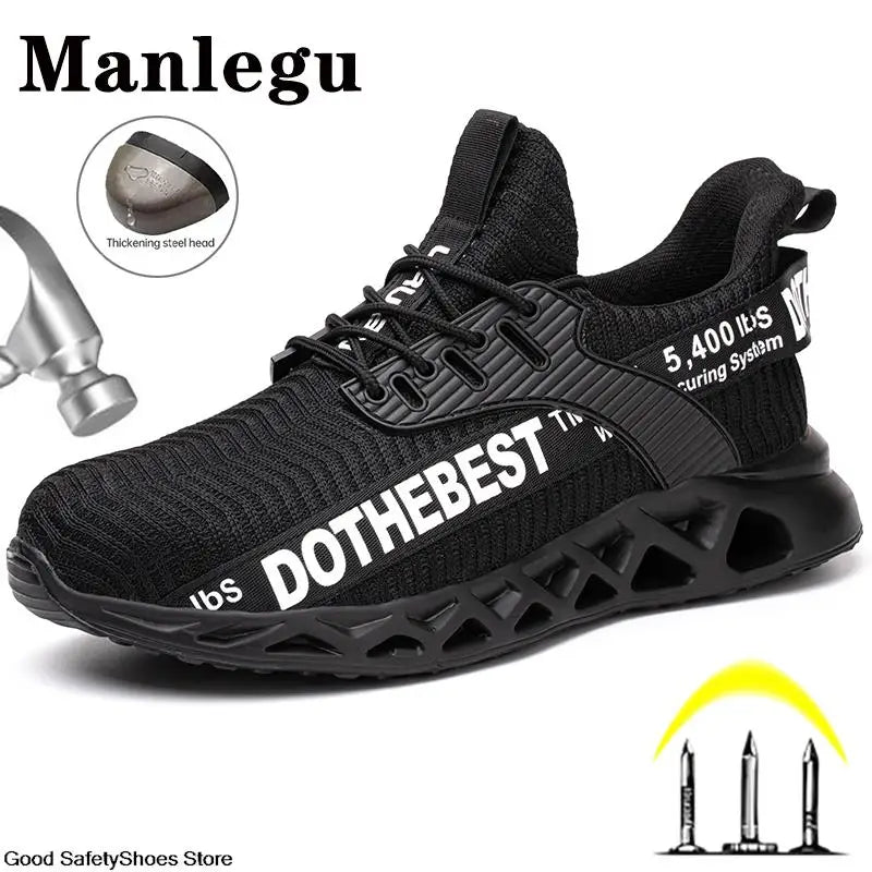 Steel Toe Lightweight Safety Work Shoes Unisex