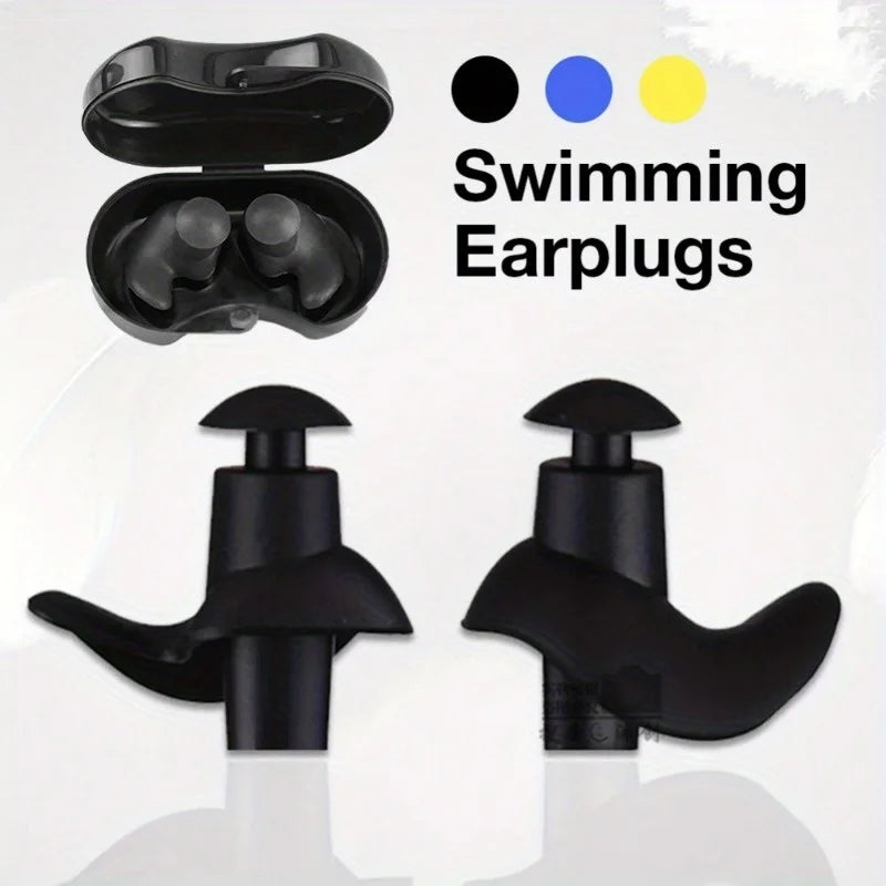 2PCS Waterproof Silicone Swimming Earplugs