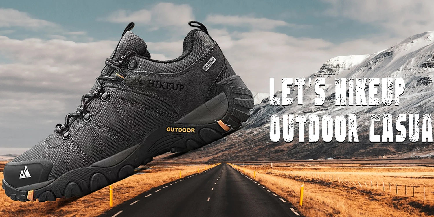 HIKEUP Men's Non-Slip Hiking Shoes
