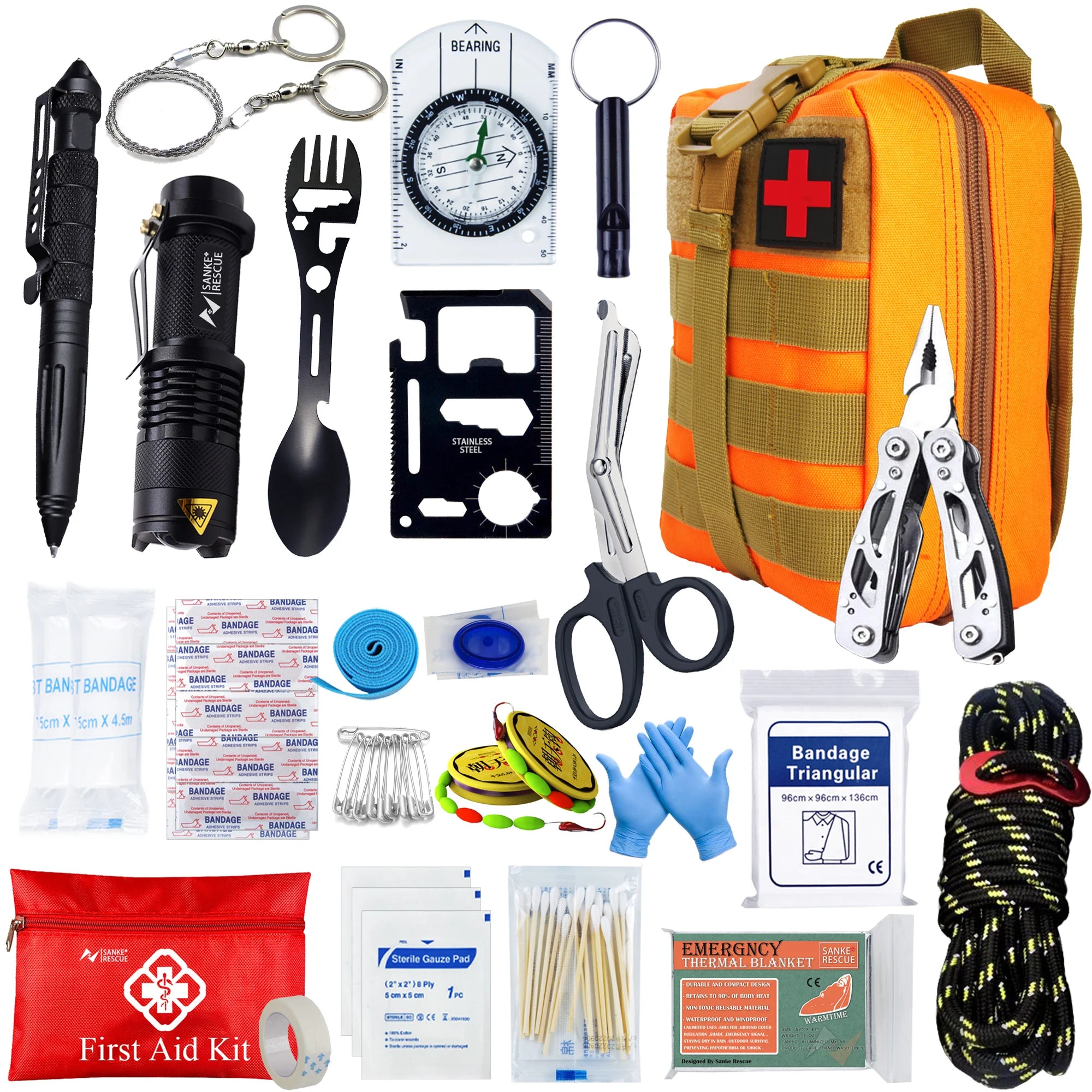 Survival First Aid Kit Molle Emergency IFAK