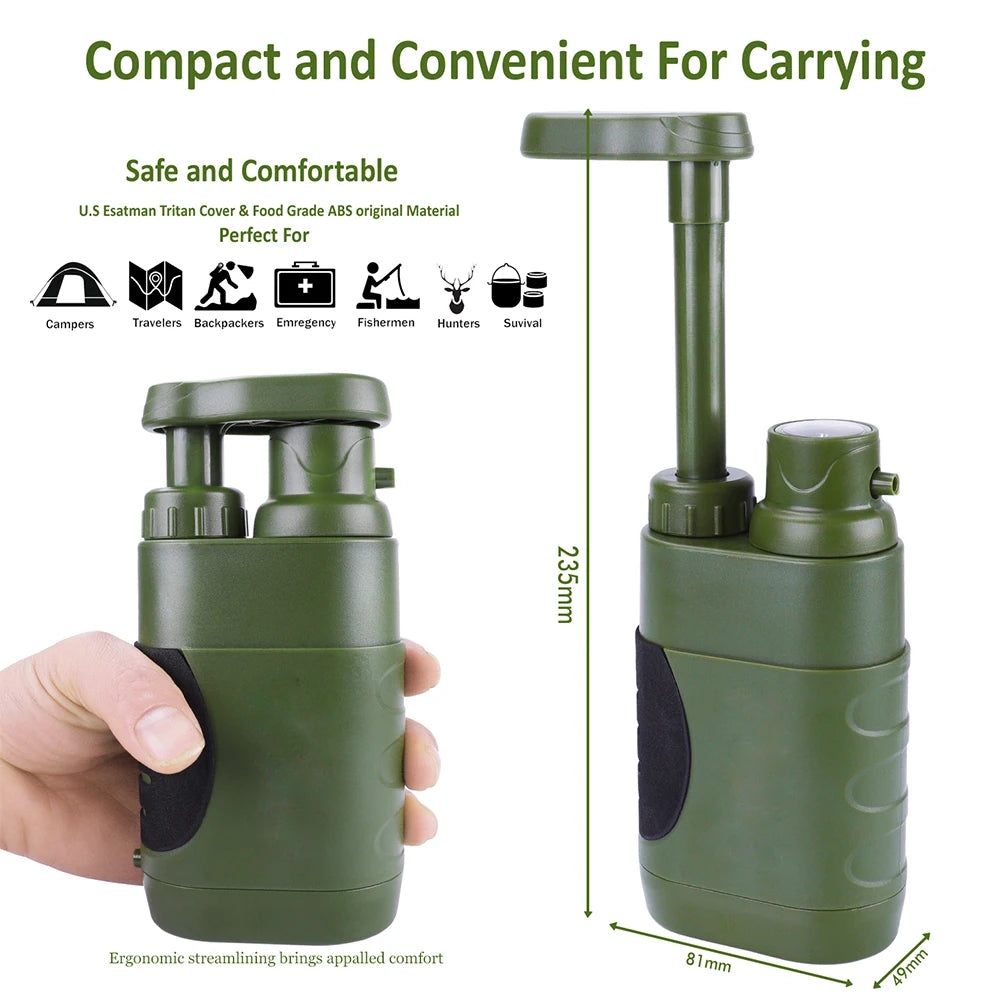 Portable Outdoor Water Filter – Survival & Camping Filtration System
