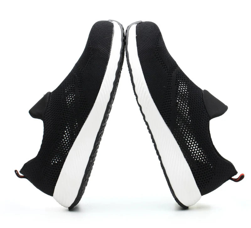 Summer Mesh Lightweight Steel Toe Work Sneakers