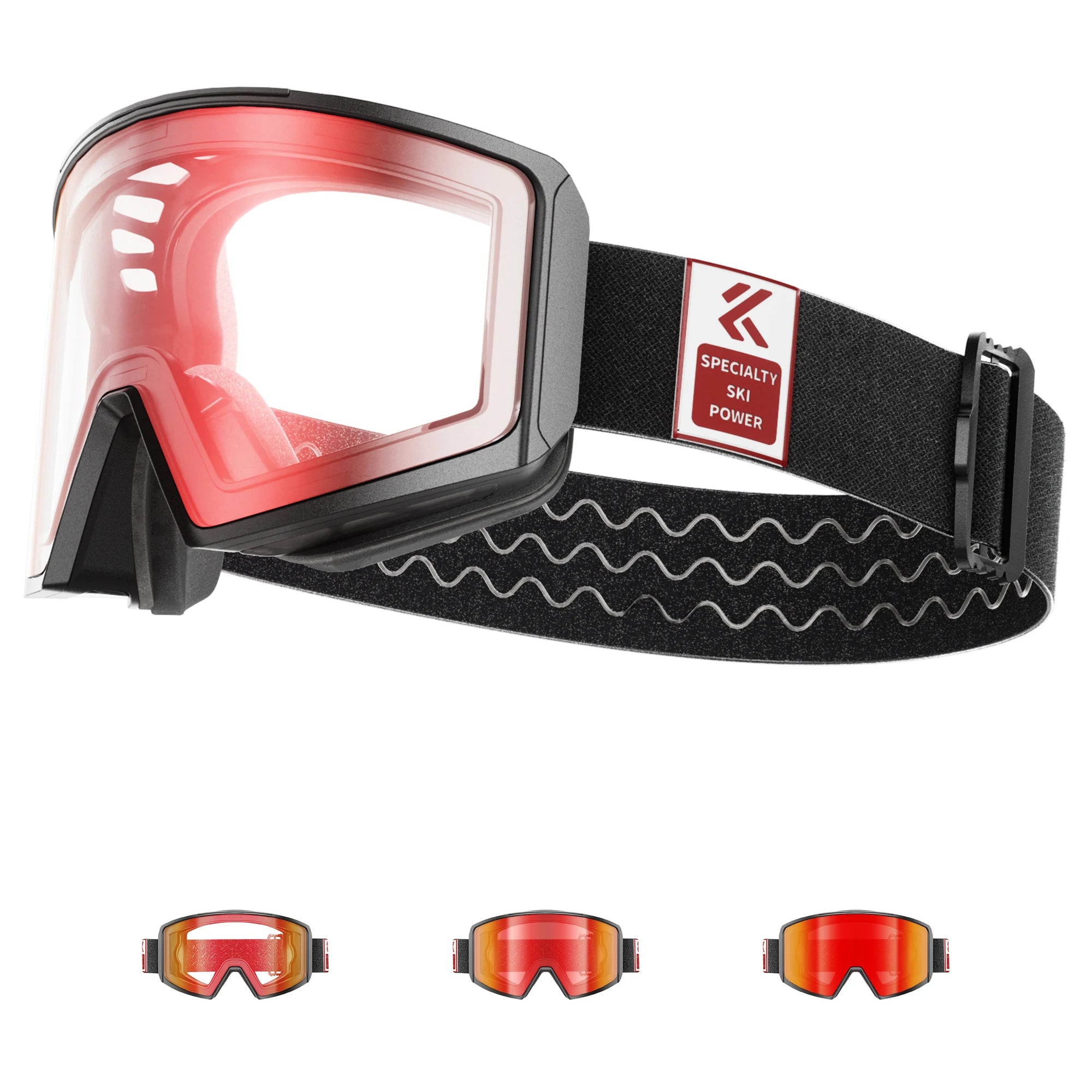 Kapvoe Photochromic Magnetic Ski Goggles UV400
