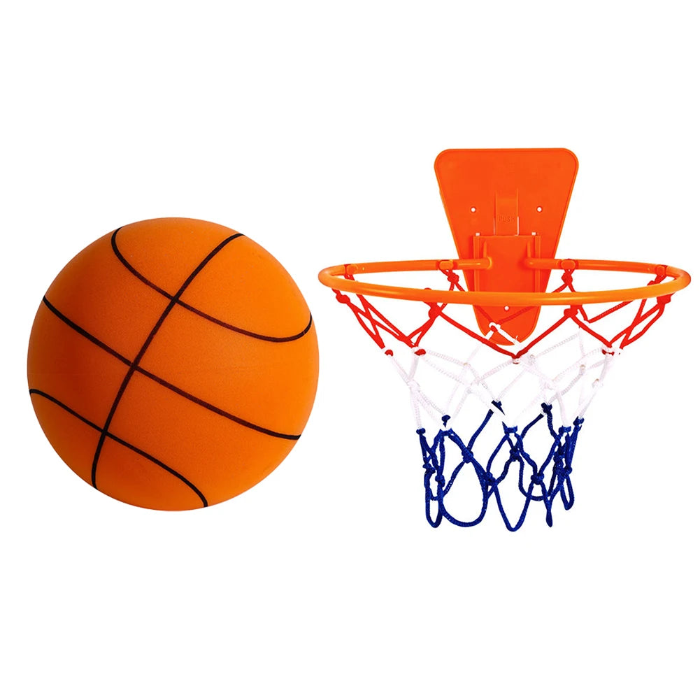 21cm Easy Grip Silent Size 5 Multicolor Basketball for Kids